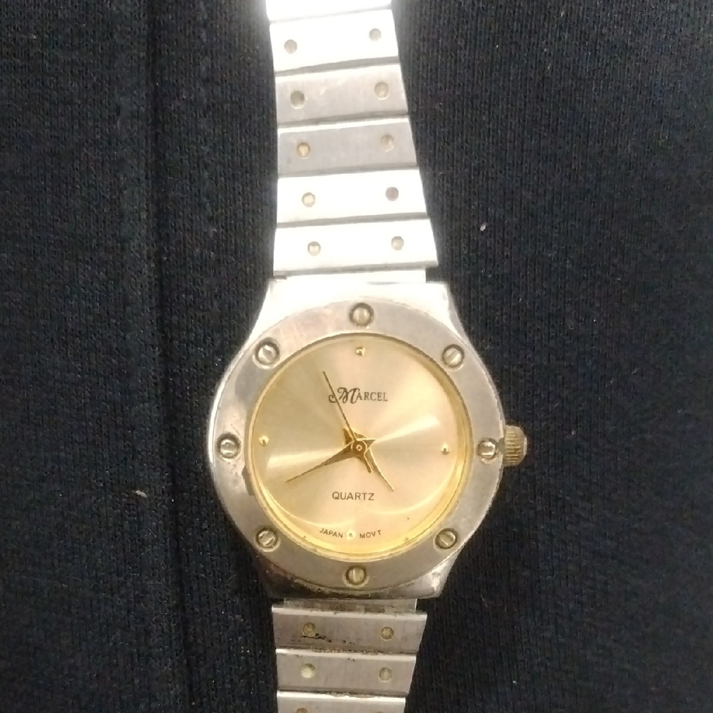 Marcel Silver and Gold Quartz Watch
